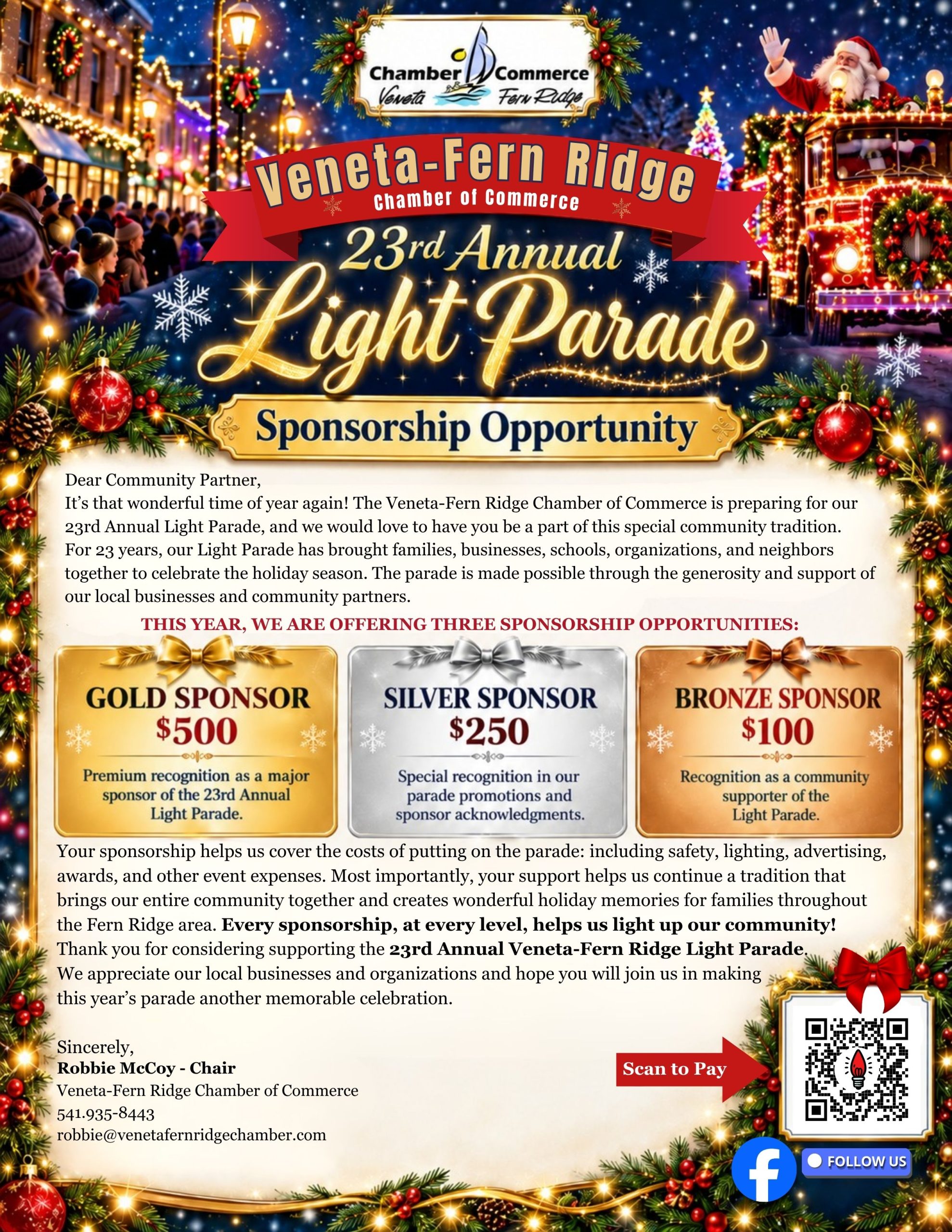 2026 Light Parade Sponsorship Registration